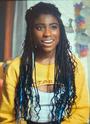 Screenshot of the character N.A.T.A.L.I.E. from Ironheart.